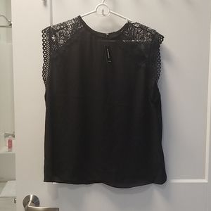 Express Navy lace blouse. New with tags